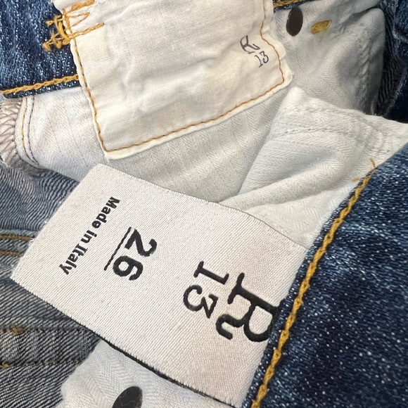 R13 Slouch short denim short i - Picture 7 of 7